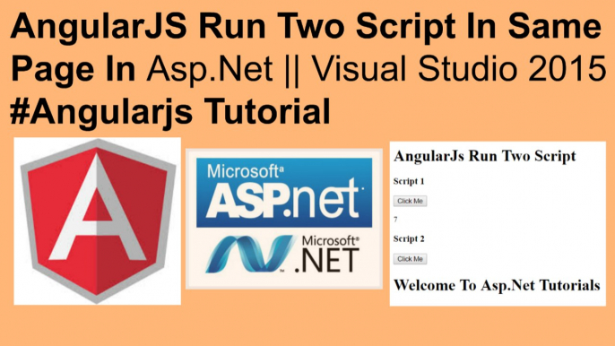 Angularjs two script in same page in asp.net || visual studio 2015 #angularjs tutorials