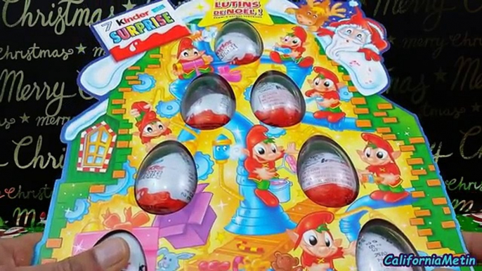 Kinder Surprise Eggs Christmas Edition Tree Santa Claus Elves