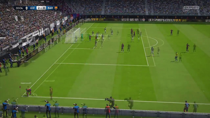 Fifa 15 - PS4 - Juventus vs Barcelona #GOLEADA# Full gameplay 1080p