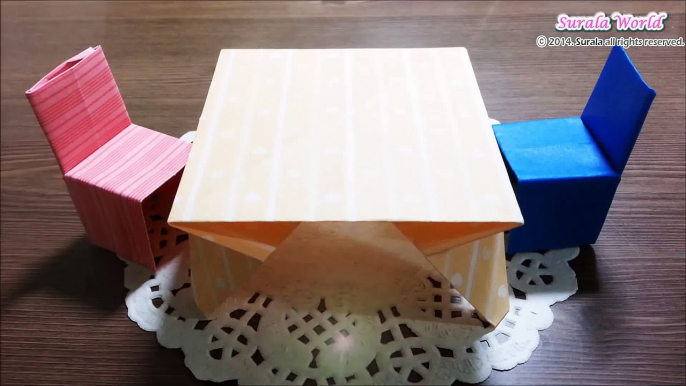 Origami - Table & Chair / 종이접기 - 테이블과 의자