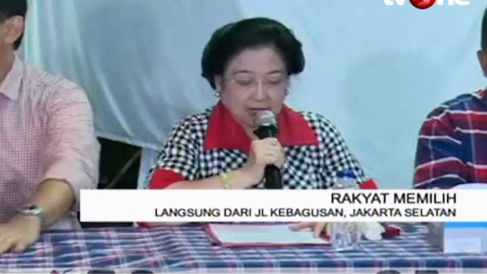 Megawati Ahok-Djarot Unggul Hasil Hitung Cepat