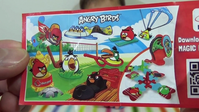 Ангри бердс Киндер Джой игрушки распаковка Angry Birds Kinder Joy toys