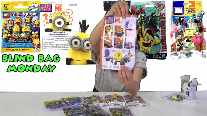 Blind Bag Mondays - Simpsons Lego Despicable Me Sponge Bob Transformers Mini figurines Blind Bag Monday