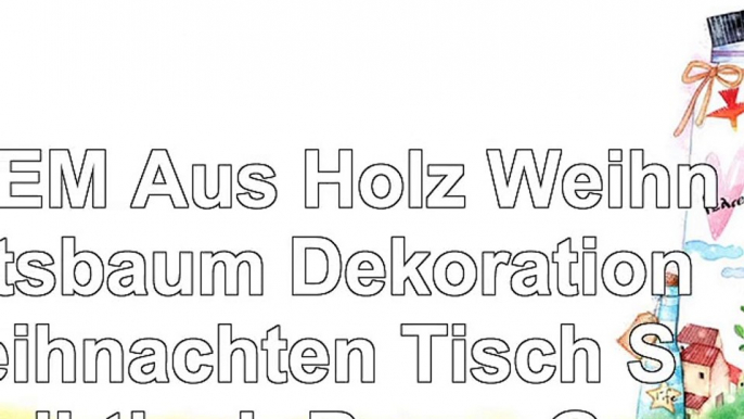 LUOEM Aus Holz Weihnachtsbaum Dekoration Weihnachten Tisch Schreibtisch Baum Grün