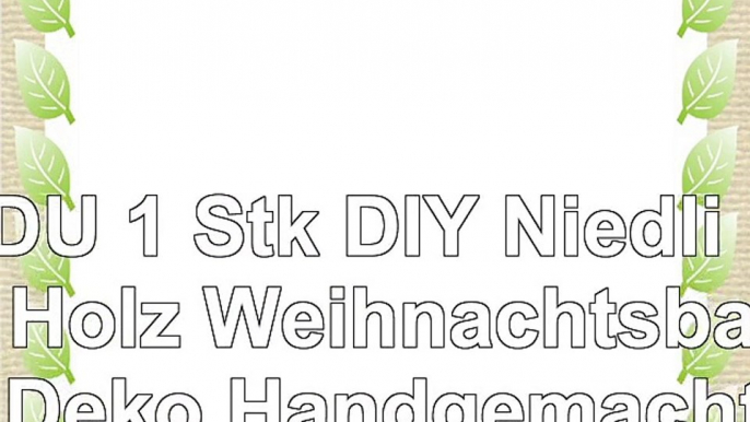 DDU 1 Stk DIY Niedlich Holz Weihnachtsbaum Deko Handgemacht Tisch Verzierung Rot