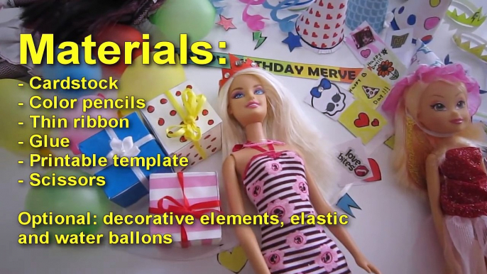 Make Doll Party Stuff - Doll Crafts - simplekidscrafts