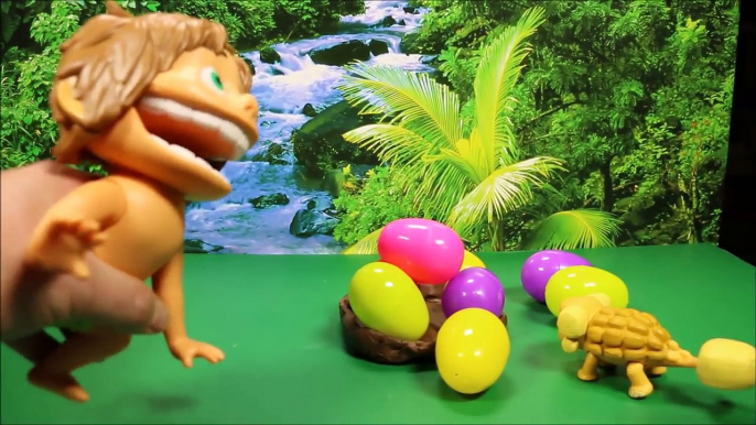 Disney The Good Dinosaur Vivian VS Indominus Rex Jurassic World 8 Surprise eggs Pixar WD Toys