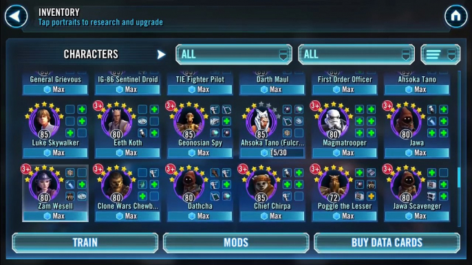 3 Stars: Is Ahsoka Tano (Fulcrum) Viable ??? star wars galaxy of heroes swgoh