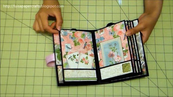 Mini Album Femenino | Tutorial Scrapbook | Luisa PaperCrafts