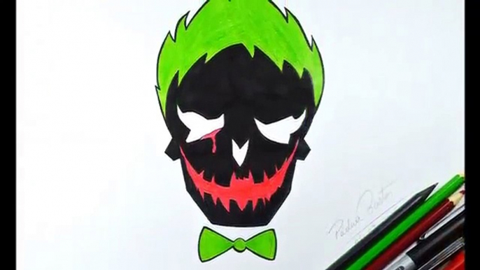 Como desenhar a CAVEIRA do CORINGA passo a passo