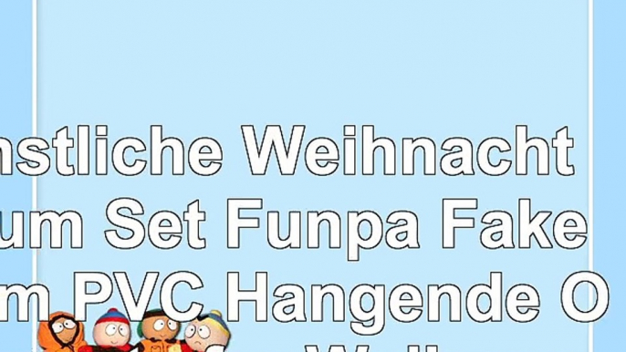 Künstliche Weihnachtsbaum Set Funpa Fake Baum PVC Hängende Ornamente für Weihnachten