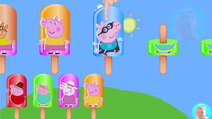 Colors with Ice Cream Wrong Dress Daddy George Granny Elephant Peppa Pig