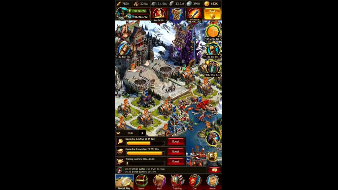 Vikings War Of Clans Attacking Towns and Tiles