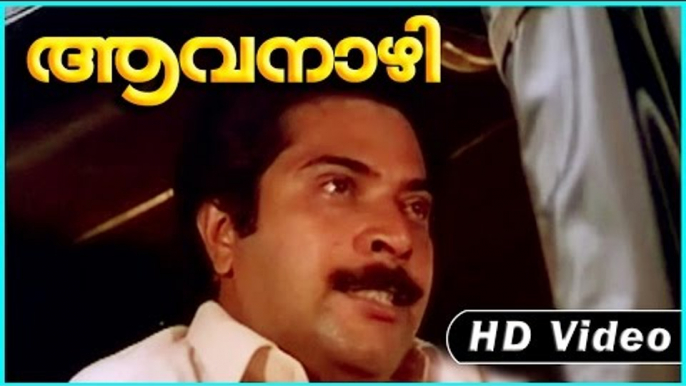 Aavanazhi Movie | Scenes | Mammootty Fight with Captain Raju | Mammootty | Captain Raju