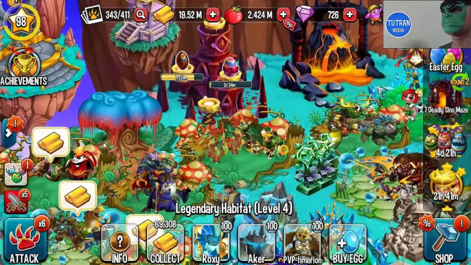 Monster Legends: Monster Clutch level 1 to 100 - Combat PVP