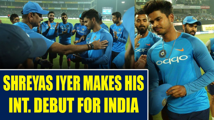 India vs NZ 1st T20I : Sheyas Iyer make his international debut for Team India | Oneindia News