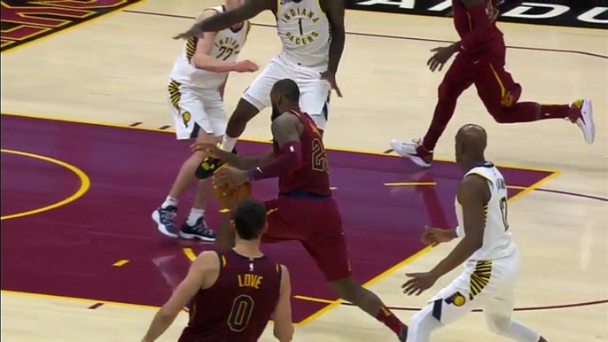 LeBron James Gets Taken Out vs Pacers!