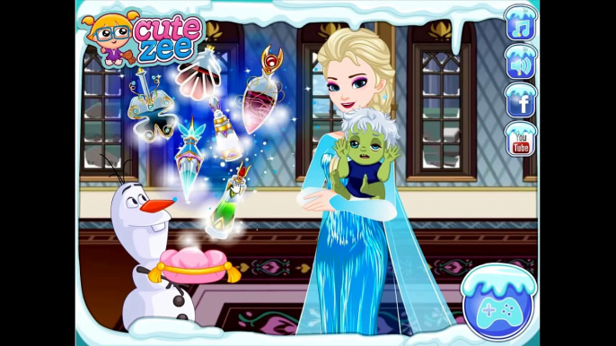 Disney Princess Rapunzel & Ariel Zombie Curse & Frozen Elsa Zombie Baby - Baby Games For Girls