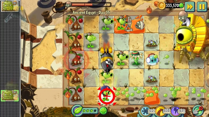 Plants vs Zombies 2 - Ancient Egypt Day 35: 2nd Zombot - Zombot Sphinxinator 2.0