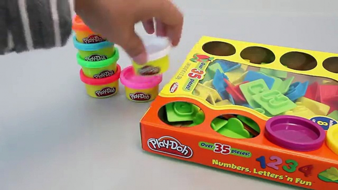 Play doh Learn ABC Alphabet Letter & Number Play Dough Toy 플레이도우 알파벳 숫자 놀이 와 뽀로로 타요 폴리 장난감