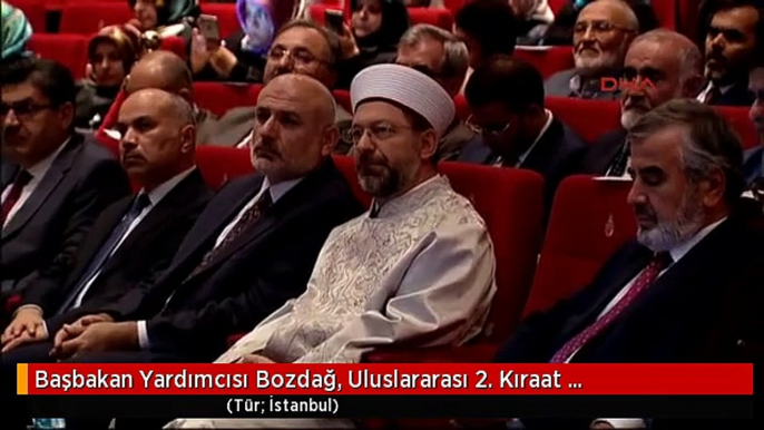 Başbakan Yardımcısı Bozdağ, Uluslararası 2. Kıraat Sempozyumunda Konuştu -1