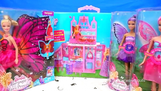 Barbie Mariposa and the Fairy Princess Toys and Dolls Unboxing, Review - Stories With Toys & Dolls