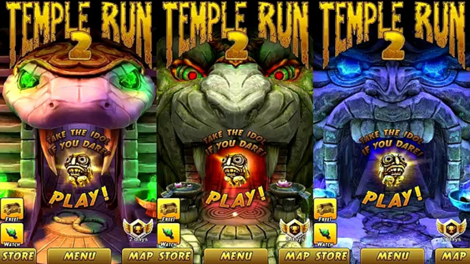 Temple Run 2 Lost Jungle VS Frozen Shadows VS Blazing Sands Android iPad iOS Gameplay #2