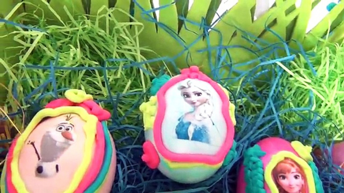 D.I.Y. DOH VINCI Decorated Disney Frozen Easter Eggs, DIY Coloring, Craft Kid Activity / TUYC