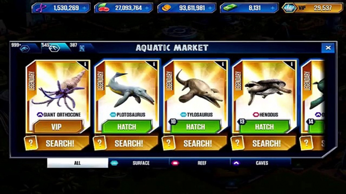 NEW VIP PLOTOSAURUS MAX LVL 40! - Jurassic World The Game - *NEW VIP AQUATIC CREATURE* HD