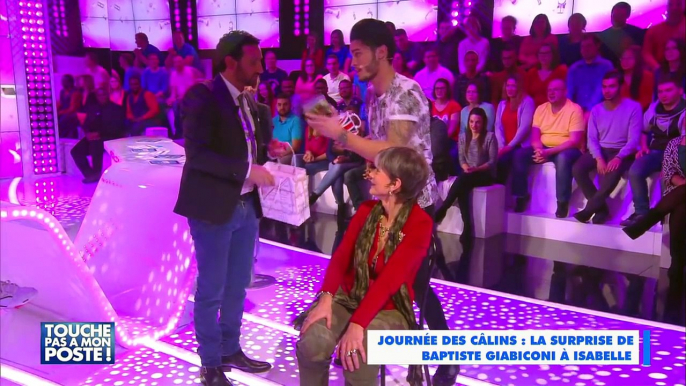 Baptiste Giabiconi surprend Isabelle pour la journée des câlins dans TPMP !