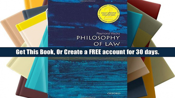 FREE [DOWNLOAD] Philosophy of Law: A Very Short Introduction 2/e (Very Short Introductions)