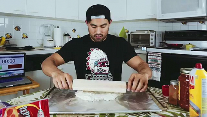 PIZZA INSIDE A PIZZA BOX CHALLENGE