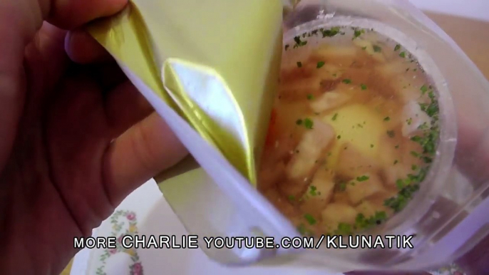 Charlie SPITS OUT weird French delicacy (ASPIC Holodez)