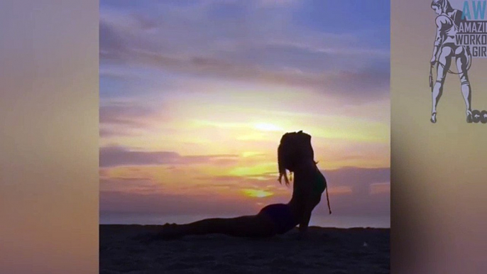 Kerri Verna - Hot Yoga Motivation - Beach Yoga Girl