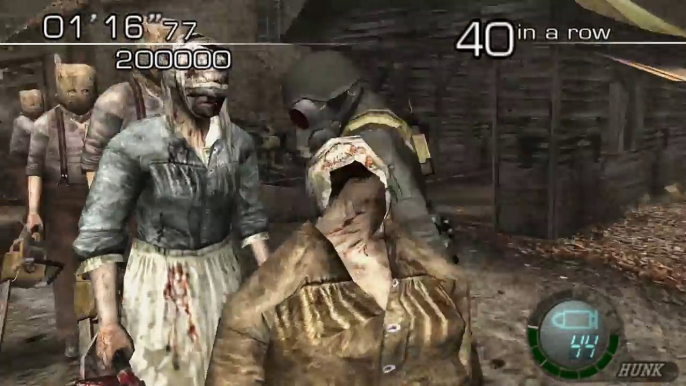 Resident Evil 4 - The Mercenaries (Welcome To Hell) Mode - Village - HUNK (727.500) HQ