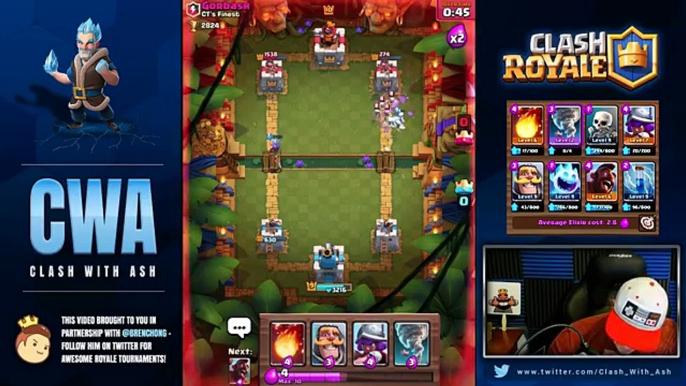 Clash Royale - Best Deck for Trophy Pushing! NO LEGENDARY Hog Deck Arena 8, 9 10 & 11