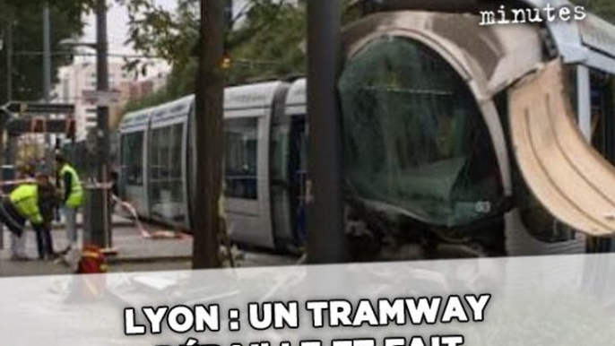 Lyon: Le tram déraille après une collision, un blessé grave, une dizaines de blessés légers