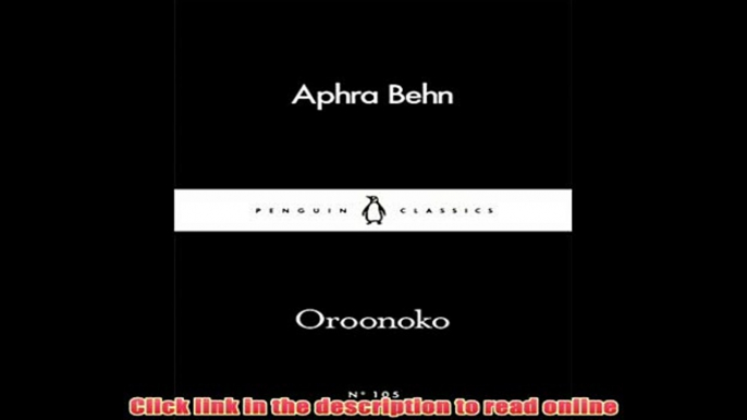 Read Oroonoko (Penguin Little Black Classics) Online Book