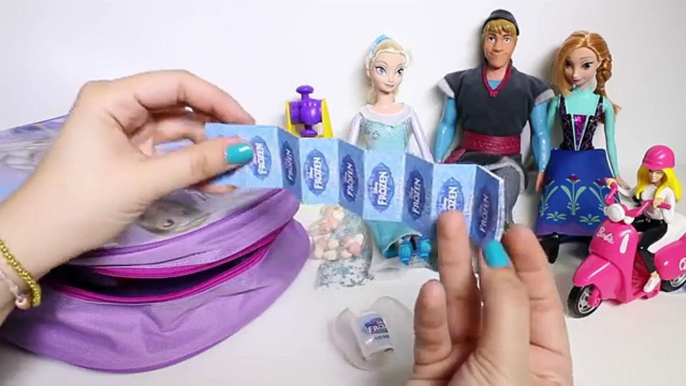 FROZEN SURPRISE BACKPACK ❤ Frozen Surprise Eggs Disney Charers Play Doh Toy Videos