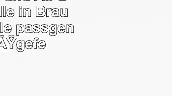 SIMON PIKE BERN Apple iPad Air und Air 2 Leder Hülle in Braun Lederhülle passgenau