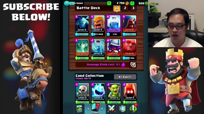 Clash Royale BEST DECK FOR ARENA 7 ARENA 9 DECKS UNDEFEATED | BEST ATTACK STRATEGY TIPS F2P PLAYERS