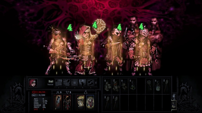 Darkest Dungeon Heart of Darkness Final Boss Floor 4. No Tank, All Spank.