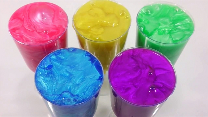 DIY How to Make Yogurt Milk Ice Cream Learn Colors Slime Play Doh Surprise Eggs Toys