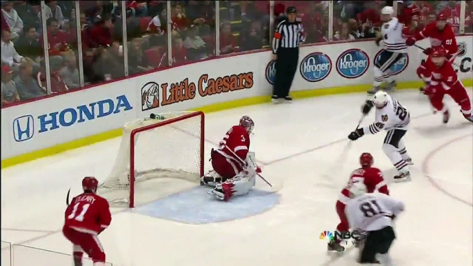 Michal Handzus wrister goal 2-2 May 27 2013 Chicago Blackhawks vs Detroit Red Wings NHL Hockey