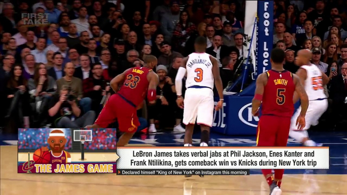 First Take reacts to LeBron James declaring himself the 'King of New York' _ First Take _ ESPN-UkS7jwPJUok