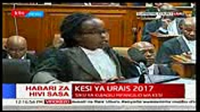 Counsel Ng'ania Article 88 of the constitution provides for IEBC to provide credible elections
