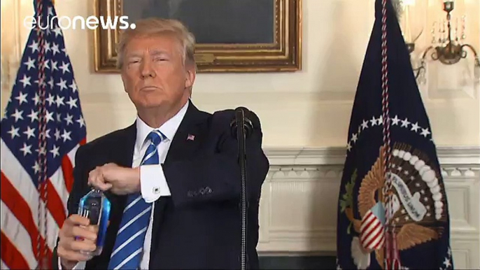 Trump's "water bottle" moment