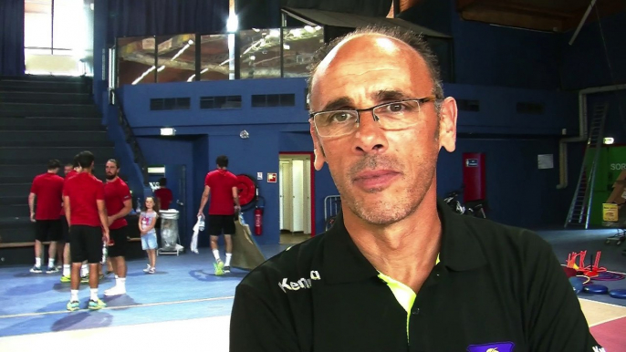 L'interview de Gilles Derot, l'entraîneur du Istres Ouest Provence Handball