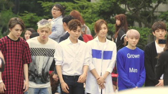 150529 SEVENTEEN arriving at Music Bank @kpopMap