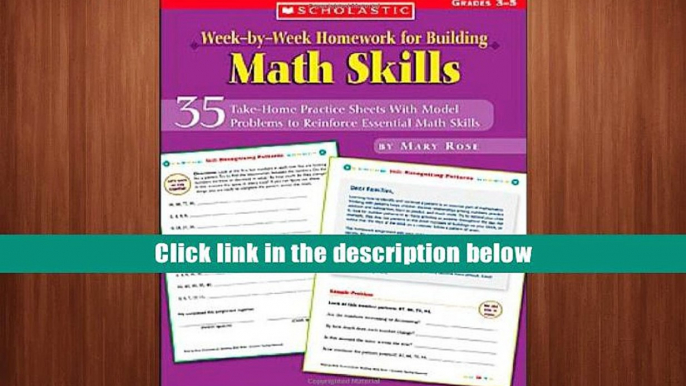 Popular Book  Week-By-Week Homework for Building Math Skills  For Trial